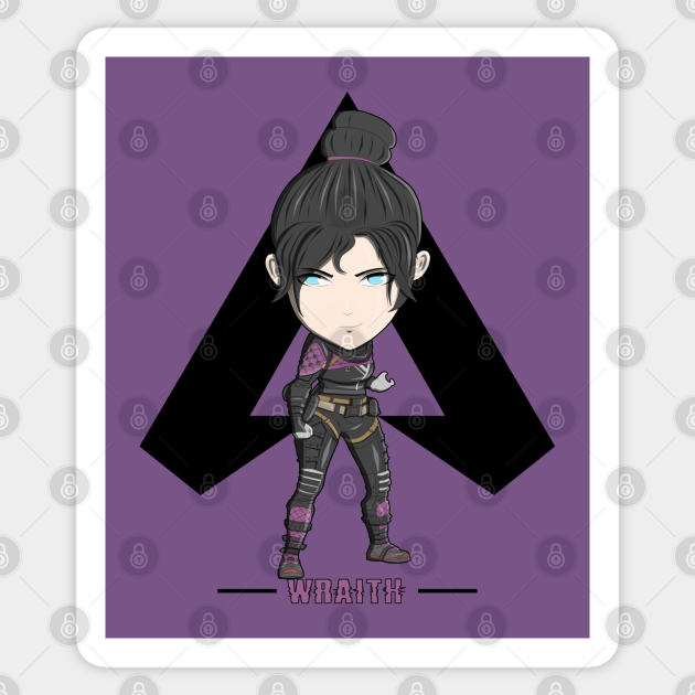 Wraith Art Apex Wraith Apex Chibi Apex Legends Wraith Fan Art Sticker Teepublic wraith apex chibi