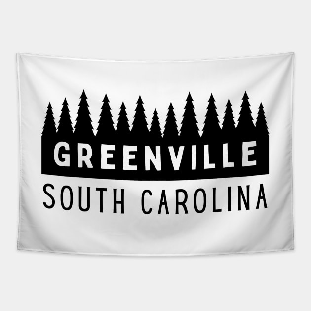 Greenville South Carolina SC Tourist Souvenir Tapestry by carolinafound