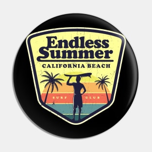 Surf Beach Summer Pin