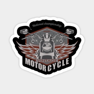 National championship original vintage motorcycle Magnet