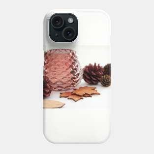 Royal and crystal decorative pinecones Phone Case