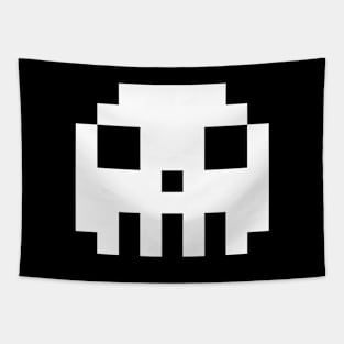 Pixel Skull Tapestry