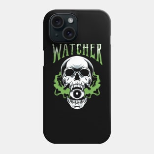 WATCHER Skull heavy metal Phone Case