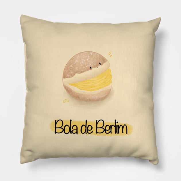 Bola de Berlim Pillow by Mydrawingsz