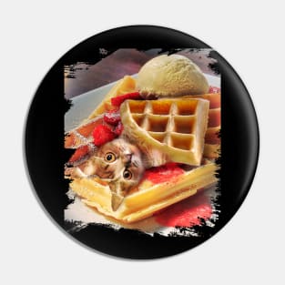 Caffles Cat Waffles Pin