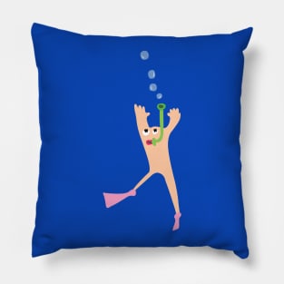 Mr diver Pillow