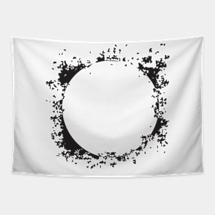 black circle design Tapestry