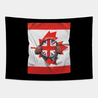 Canadian Flag Canadian Flag Ripped - Gift for British From Canadian Tapestry