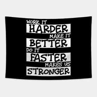 Harder, Better, Faster, Stronger Tapestry