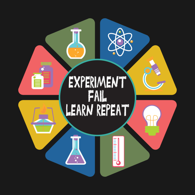 Experiment Fail Learn Repeat, March For Science Teacher Gift / Pro Science /Funny Science Gifts by wiixyou