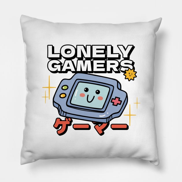 Lonely Gamers Pillow by Aromatic Loneliness