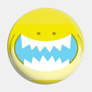 Radioactive Yellow Shark Pin