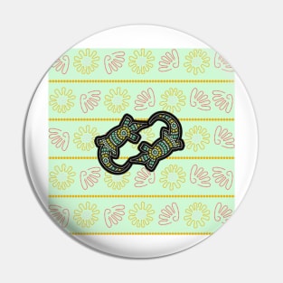 Awesome Aboriginal  Dot Art Pin