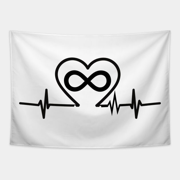 heart beat Tapestry by mdr design