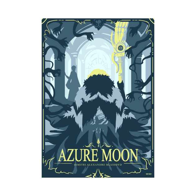 Azure Moon by SnipSnipArt