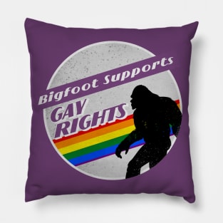 Gay Pride Bigfoot Pillow