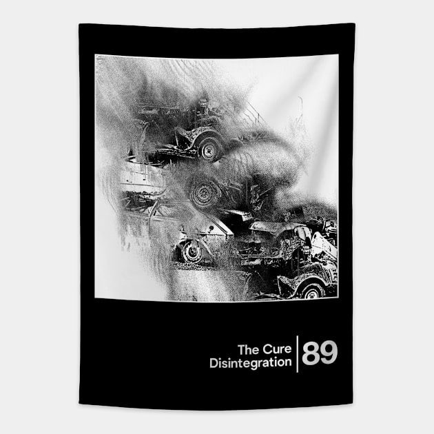 The Cure - Disintegration / Minimal Graphic Artwork Design Tapestry by saudade