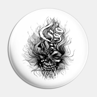 Skull Phobia Design Pin