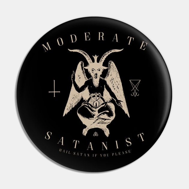 Moderate Satanist Pin by TheZeroCorp