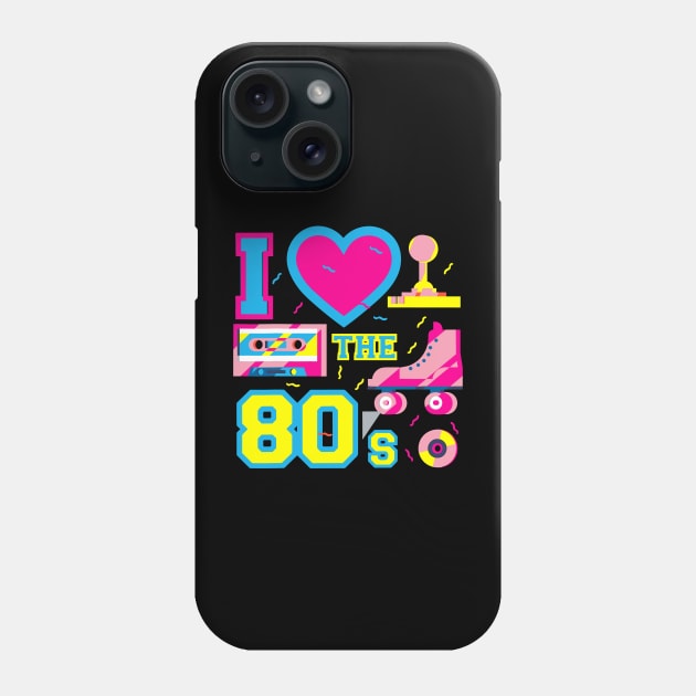 Retro 80's Party Girl Funny Cute Vintage Party Costume Women Phone Case by Tater's 