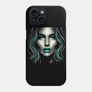 Artistic Face Lineart #7 Phone Case