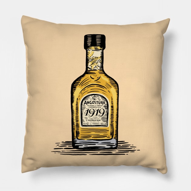 Angostura 1919 Rum Pillow by nicholashugginsdesign