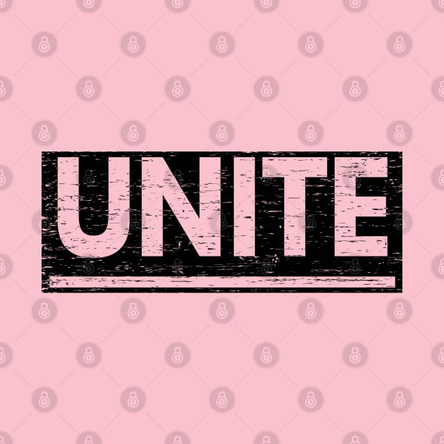 Unite! Typography Black by ebayson74@gmail.com