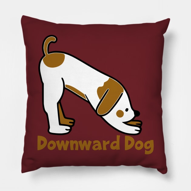 Downward Dog Pillow by KayBee Gift Shop