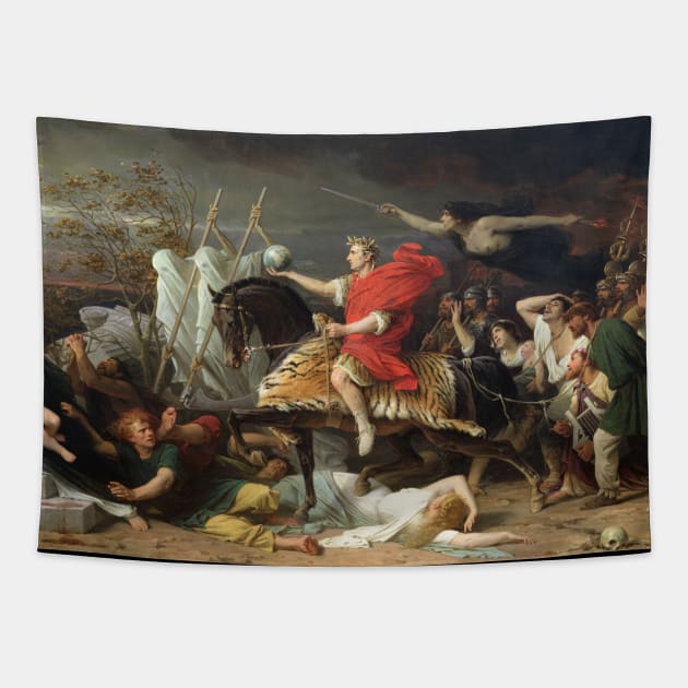 Caesar Crossing the Rubicon 1875 - Adolphe Yvon Tapestry by ETOS ARS