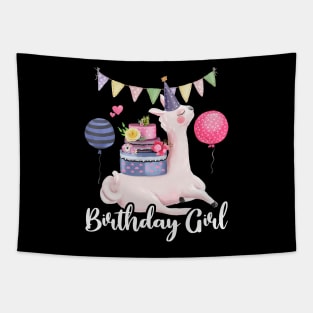 Alpaca Llama Cactus Girls Birthday Animal Lover Cute Tapestry