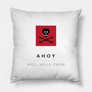 Ahoy! Pirate Flag Pillow