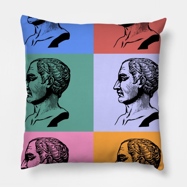 Julius Caesar, Roman Empire Pillow by cypryanus