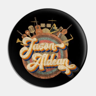 Tshirt Music Designs Vintage Retro - Jason Aldean Pin