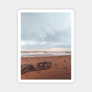 Stranded Lobster Trap on a New Brunswick Beach V1 Magnet