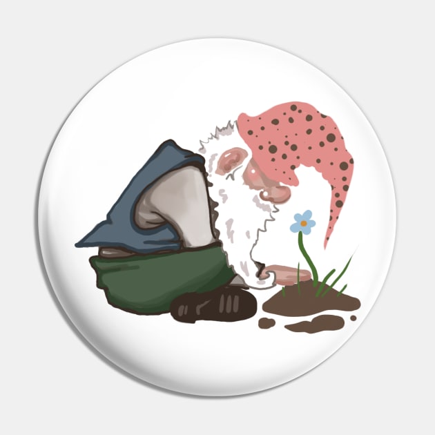 The Spring Garden Gnome Pin by Britteny1218