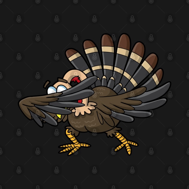 Thanksgiving Dabbing Turkey Dab Humor Dance by E