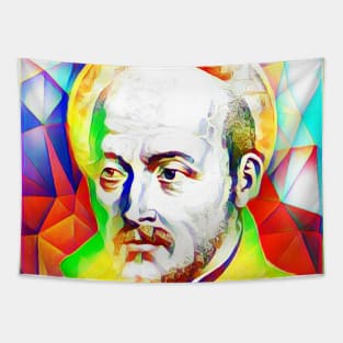 Ignatius of Loyola Colourful Portrait | Ignatius of Loyola Artwork 11 Tapestry