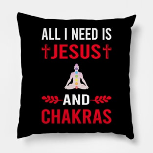 I Need Jesus And Chakra Chakras Pillow