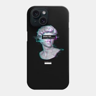 ERROR 404 Humanity Not Found - David Statue Aesthetic Vaporwave Renaissance T-Shirt Phone Case