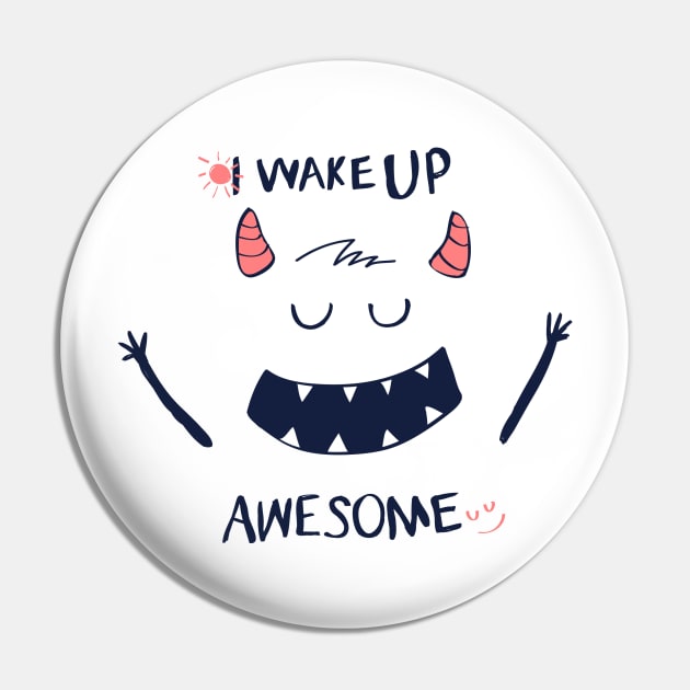 Sleeping and Morning T-Shirt Pin by ClaudeShop