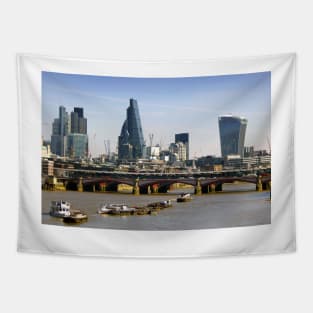 London Cityscape Blackfriars Bridge England Tapestry