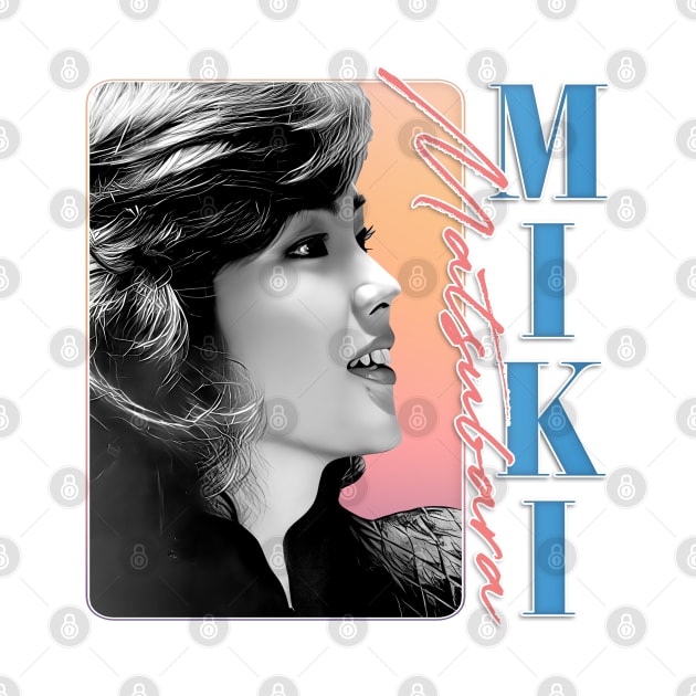 Miki Matsubara // Retro 80s Fan Art Design by DankFutura