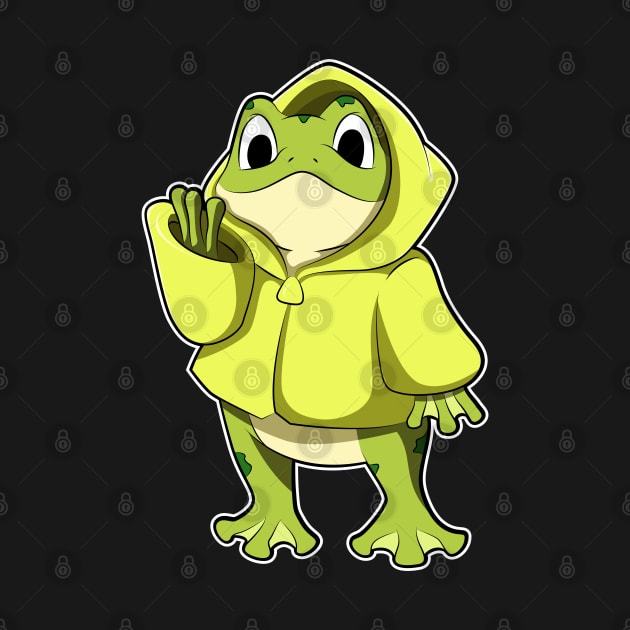 Frog with Raincoat by Markus Schnabel