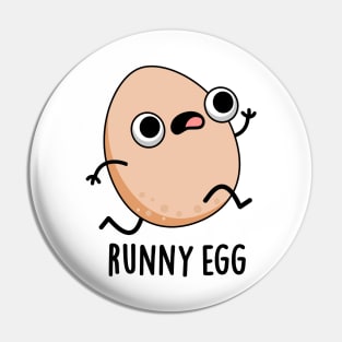 Runny Egg Cute Food Pun Pin