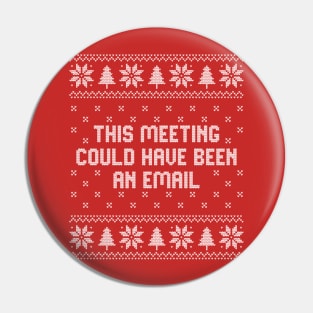 Antisocial Ugly Sweater Pin