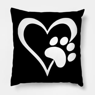 Dog Heart Dog Paw Dog Mom Dog Mama Pillow