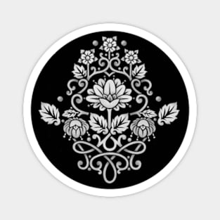 Monotone Damask Printed Magnet