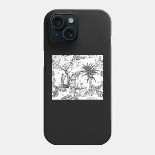 Toile Black and White Phone Case