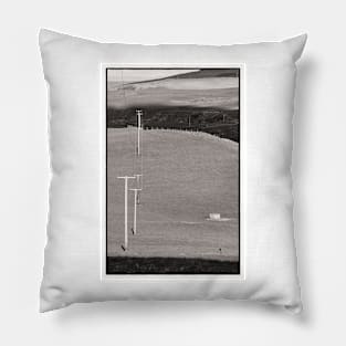 Light and shadow over the Mull of Galloway, Scotland Pillow