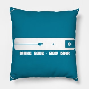 Make love not war Pillow